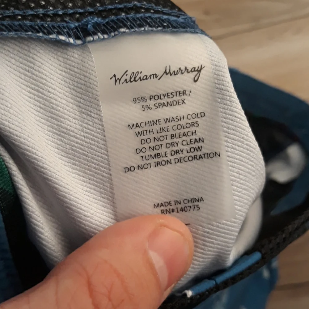 WILLIAM MURRAY Golf Water‎ Hazard Dark Blue Jamaica Courses Sz 40 Shorts NEW - Picture 7 of 9